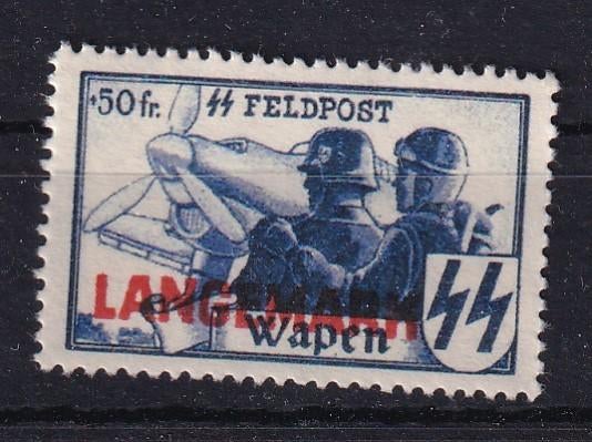 X157B) 1943 WO2 Duitse bez Belgie Langemark Mi X €150 z gar, Verzenden, Postfris