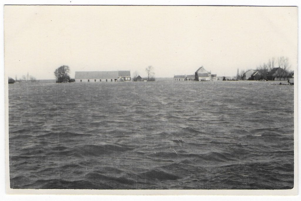 Nederland Watersnood Ongelopen Ansichtkaart ( B6839 ), Ophalen of Verzenden, 1940 tot 1960, Ongelopen