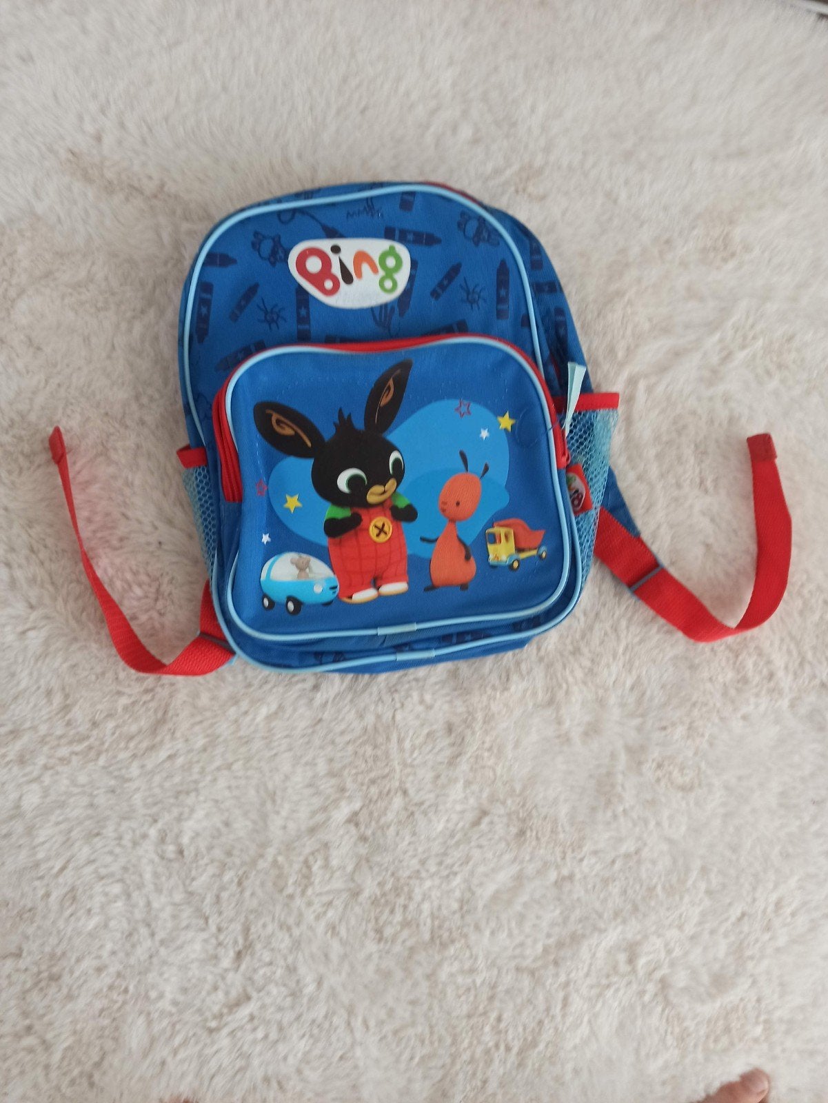 Bing Konijn Kinderrugzak - Blauw en Rood, Gebruikt, Minder dan 30 cm, Ophalen of Verzenden, Minder dan 30 cm