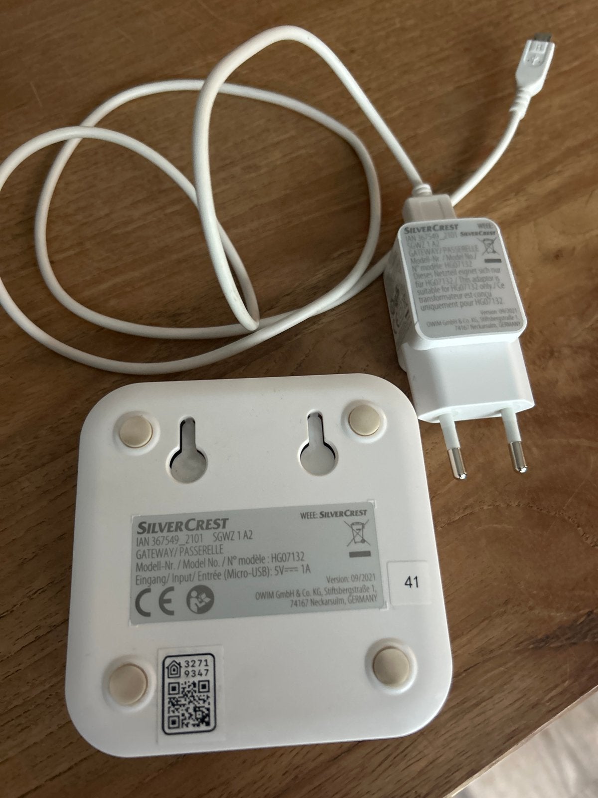 SilverCrest Smart Home Gateway HG07132 met adapter, Ophalen of Verzenden, Gebruikt