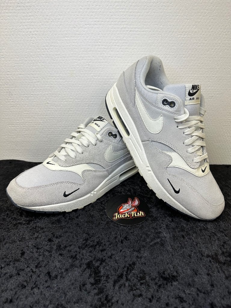 Nike air Max 1 Pure Platinum Mini Swoosh - size 44, Nike air max, Overige kleuren, Ophalen of Verzenden, Sneakers of Gympen