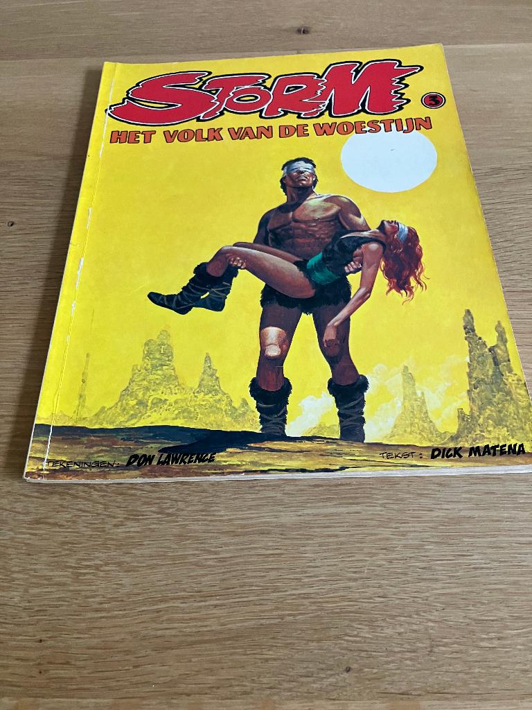 Storm deel 3 Het volk van de woestijn 1e druk SC 1979, Boeken, Gelezen, Eén stripboek, Ophalen of Verzenden, Don Lawrence