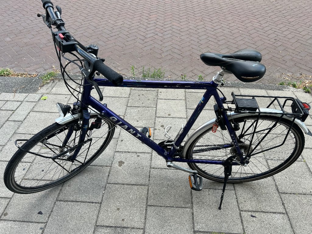 Giant herenfiets, hybride, Fietsen en Brommers, Ophalen, 28 inch, Gebruikt, Giant