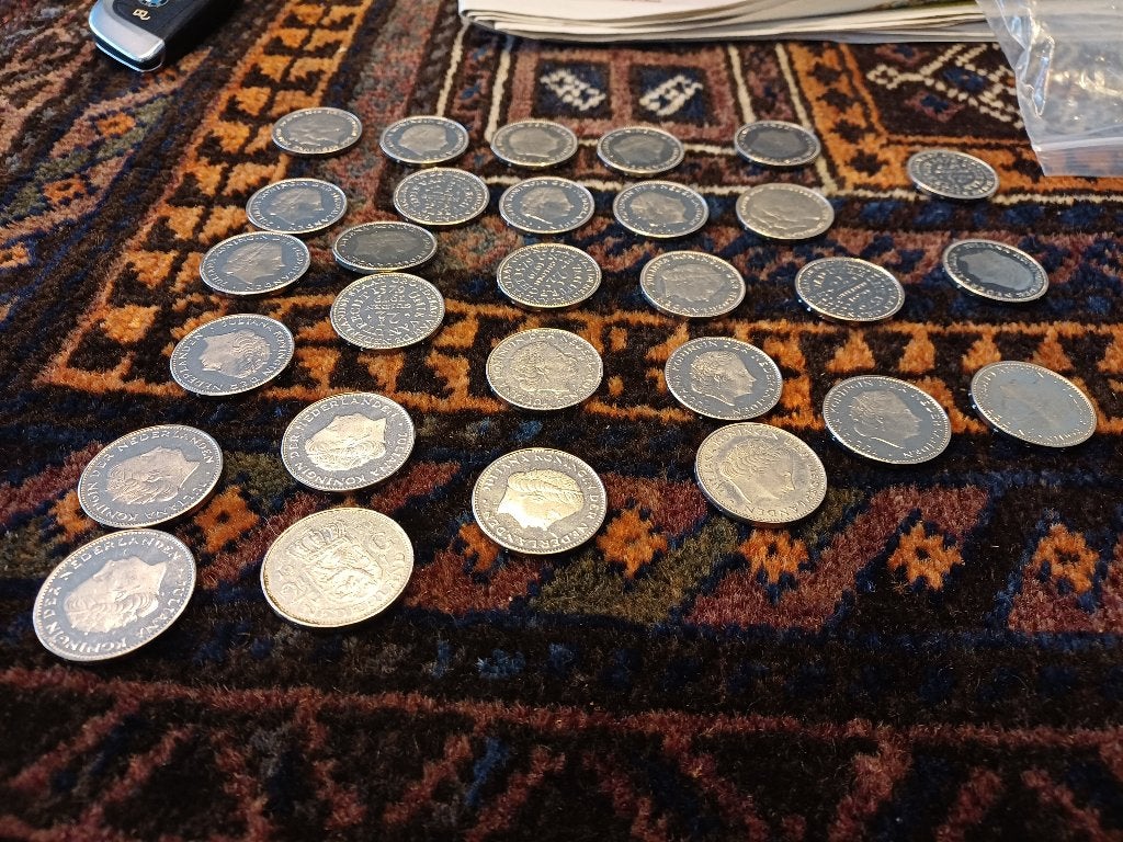 Rijksdaalders, 31 stuks, Postzegels en Munten, Munten | Nederland, Ophalen, Koningin Juliana, 2½ gulden, Losse munt
