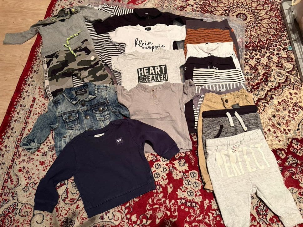 Kledingpakket jongens maat 68 - 19 stuks!, Kinderen en Baby's, Babykleding | Maat 68, Verzenden, Zo goed als nieuw, Jongetje, Setje