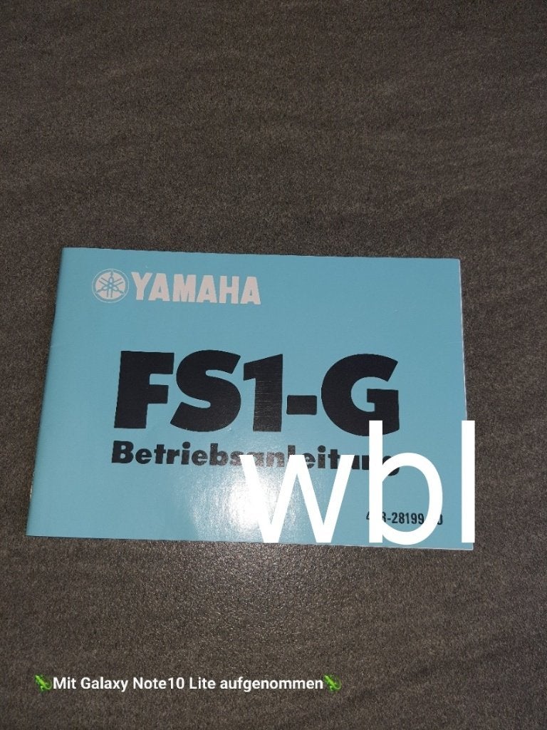.Yamaha FS1 Gebruikershandleiding, Verzenden, Nieuw