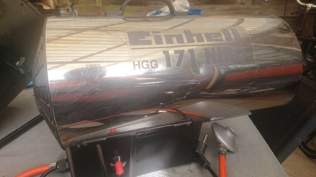 Einhell 171 Niro gasheater, Ophalen, 30 tot 80 cm, Gebruikt, Overige typen