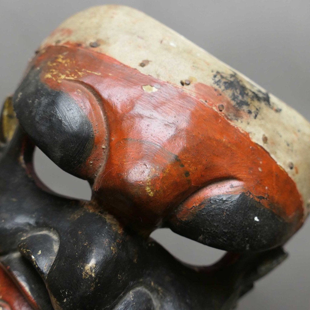 Masker MQ6 Indonesie wayang tribal demoon aap hout kunst, Ophalen of Verzenden