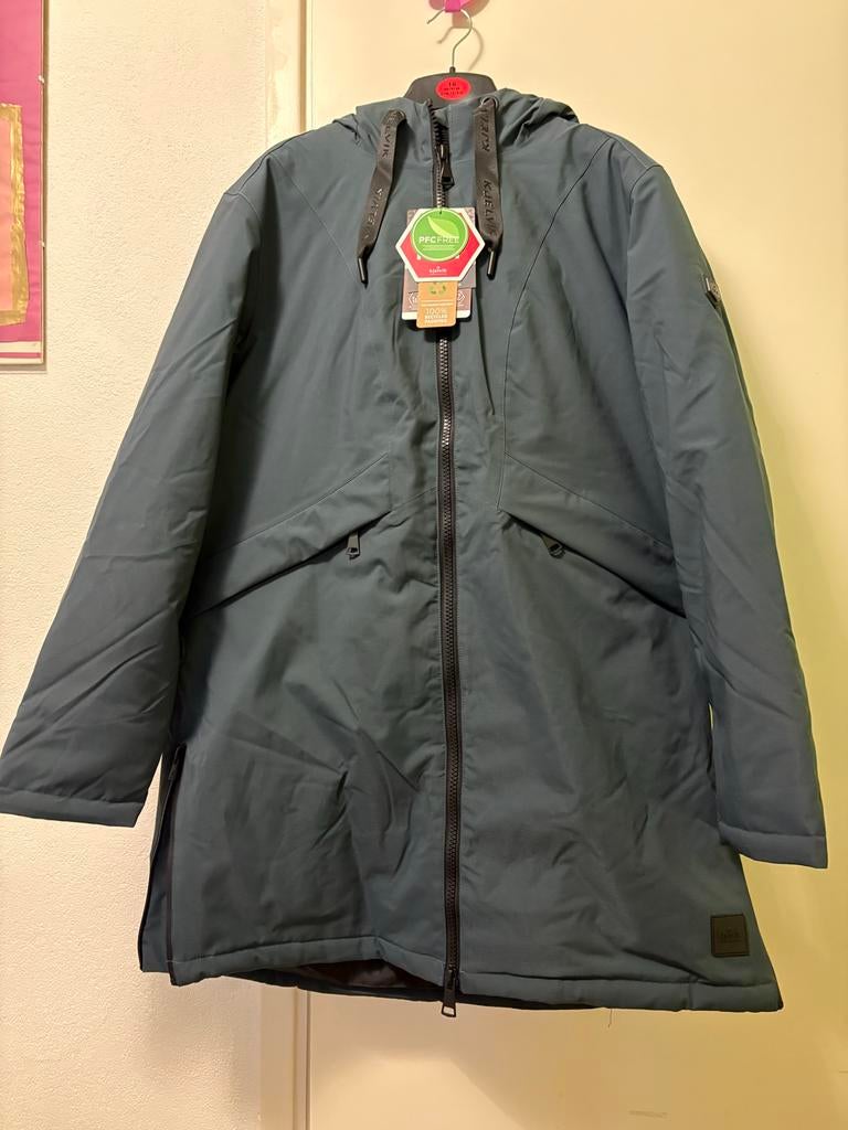 Kjelvik dames winterjas, maat M, nieuw met kaartjes, Ophalen of Verzenden, Nieuw, Maat 46/48 (XL) of groter, Groen