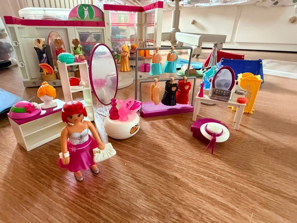 Playmobil Kledingboetiek, winkelcentrum en kampeerser, Kinderen en Baby's, Ophalen, Zo goed als nieuw, Complete set, Overige typen