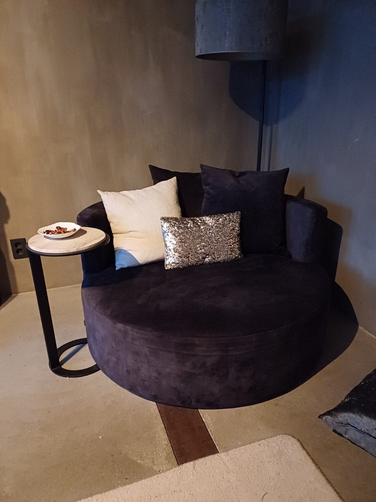 Fauteuil/Daybed Olivia van Keijser en Co antraciet 120 cm, Ophalen, Laminaat
