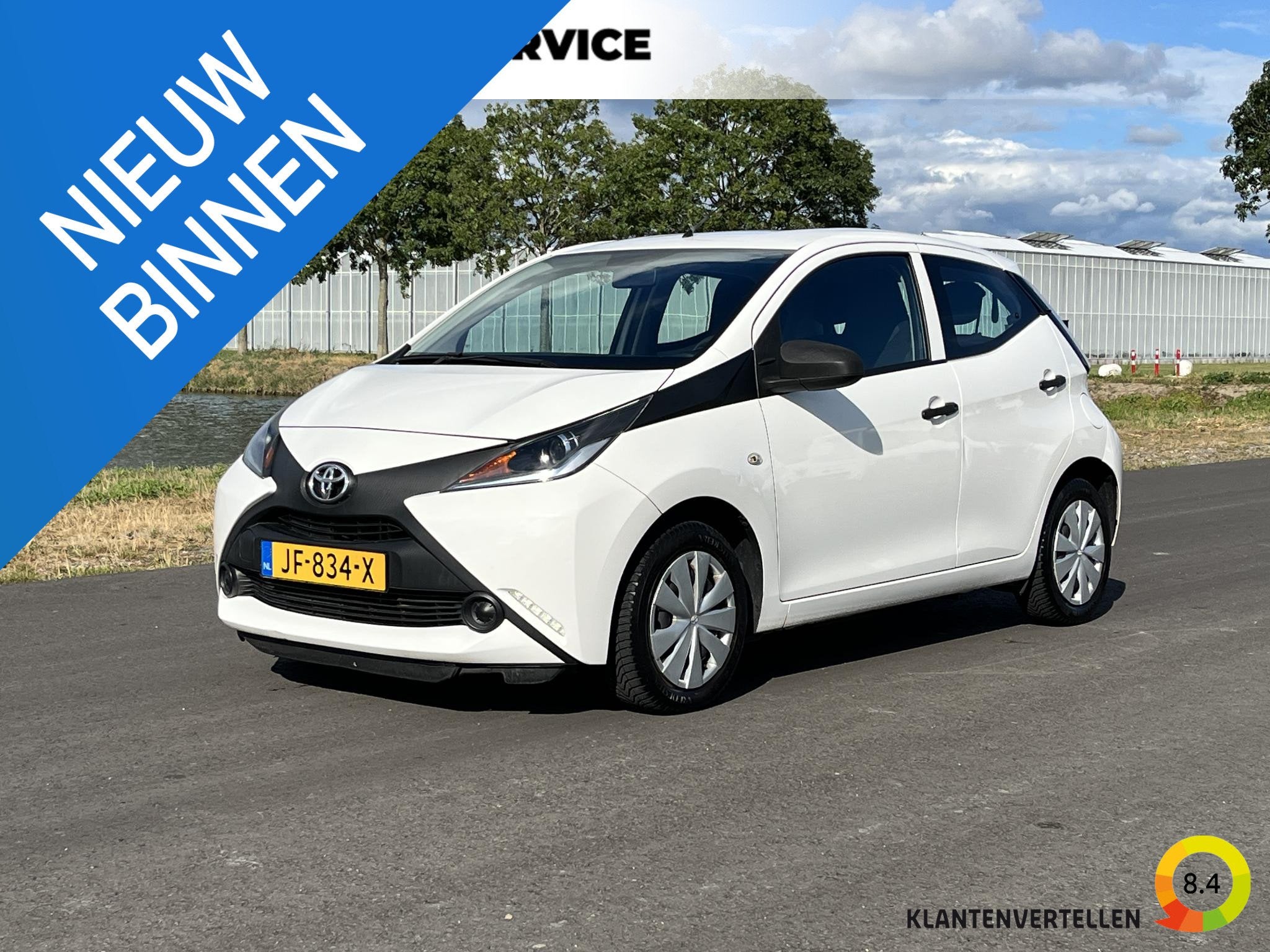 Toyota Aygo 1.0 VVT-i x-now Airco, cruise, Voorwielaandrijving, Stof, Gebruikt, Euro 6