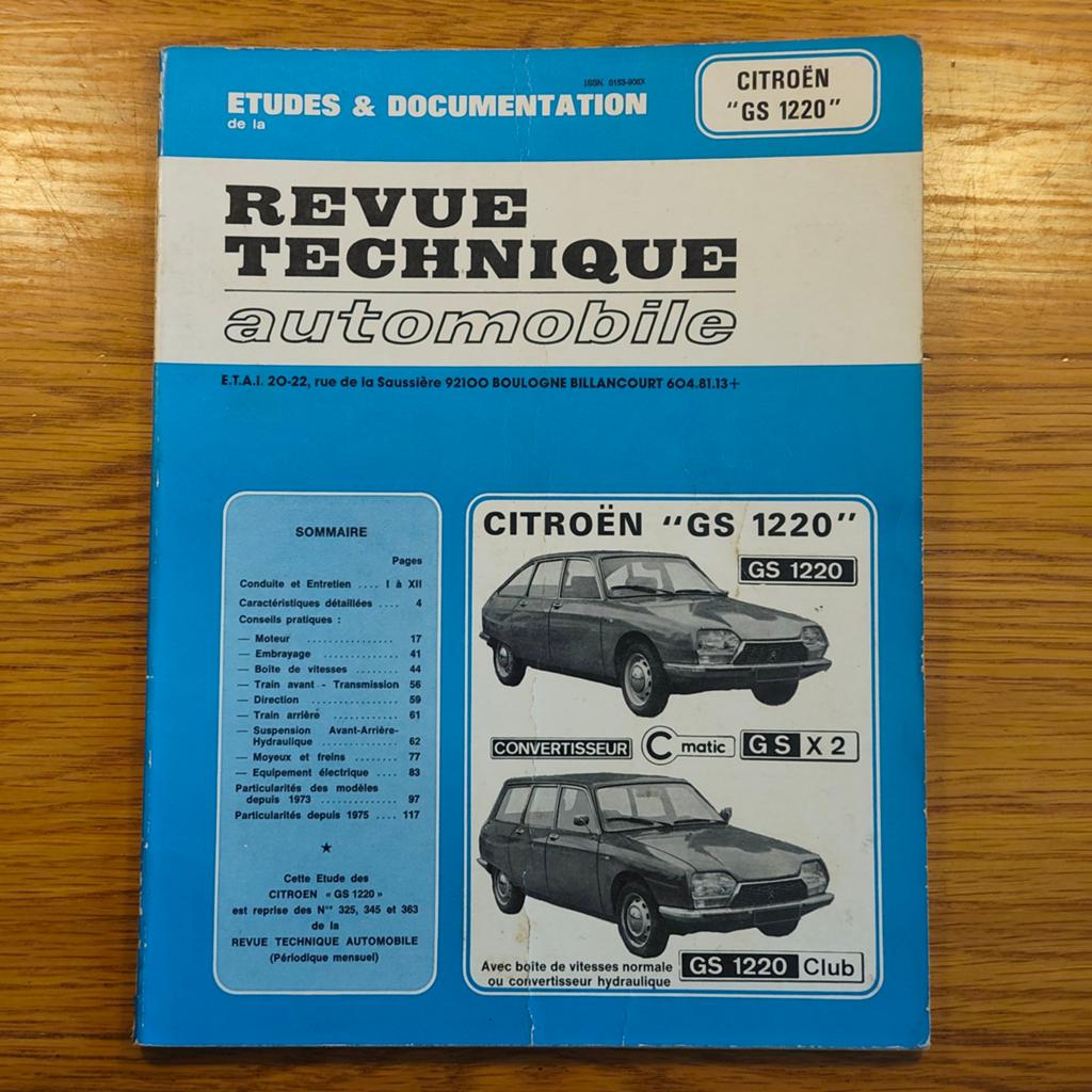 Revue Technique Automobile Citroën GS 1220, GSX2, Ophalen of Verzenden