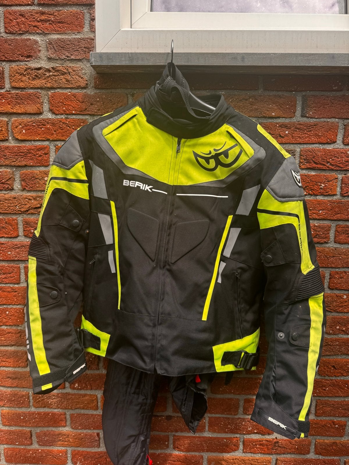 Berik motorjas met wintervoering - Maat 58, Motoren, Kleding | Motorkleding, Ophalen, Tweedehands, Heren, Jas | textiel