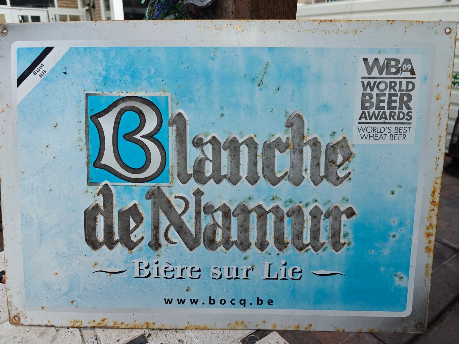 Emaille bier reclameborden, Ophalen of Verzenden, Gebruikt, Reclamebord
