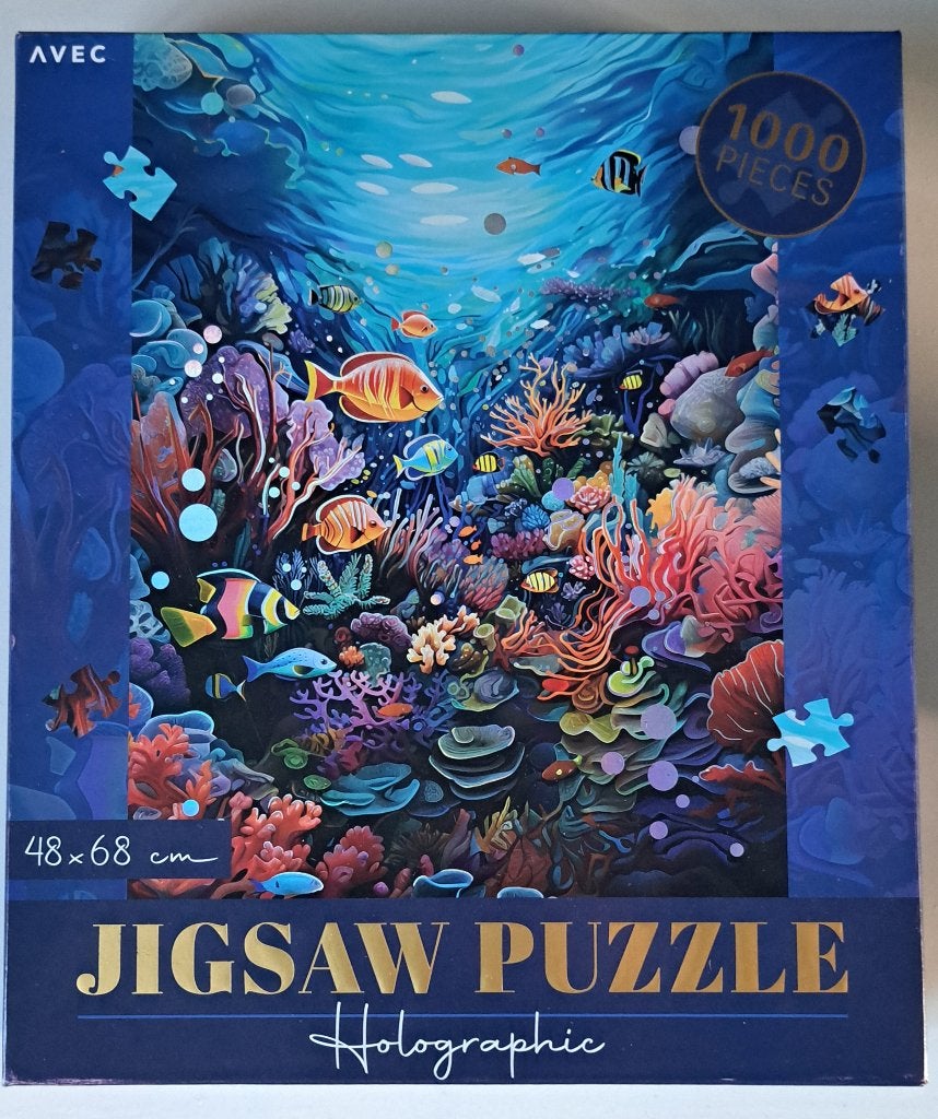 Holografische Jigsaw Leg Puzzel - 1000 stukjes (1x gemaakt), Ophalen of Verzenden, 500 t/m 1500 stukjes, Zo goed als nieuw, Legpuzzel