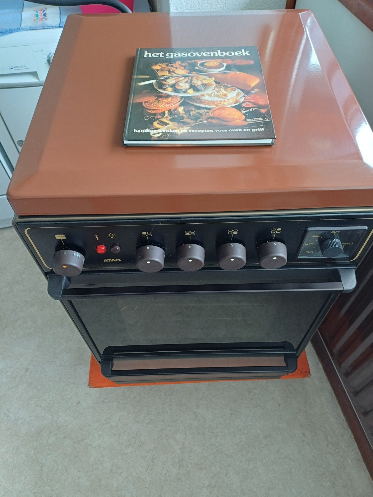 ATAG Fornuis met elektrische oven en gaskookplaat, Ophalen, 4 kookzones, Zo goed als nieuw, Gas