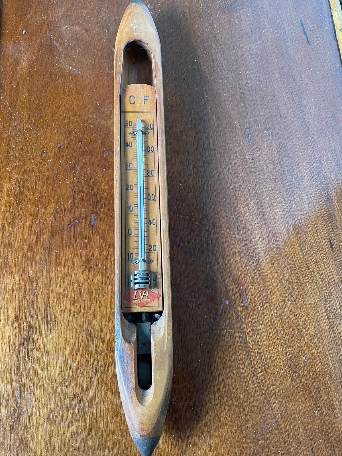 Vintage Schmeing Weefspoel met Thermometer - Duitsland, Ophalen of Verzenden