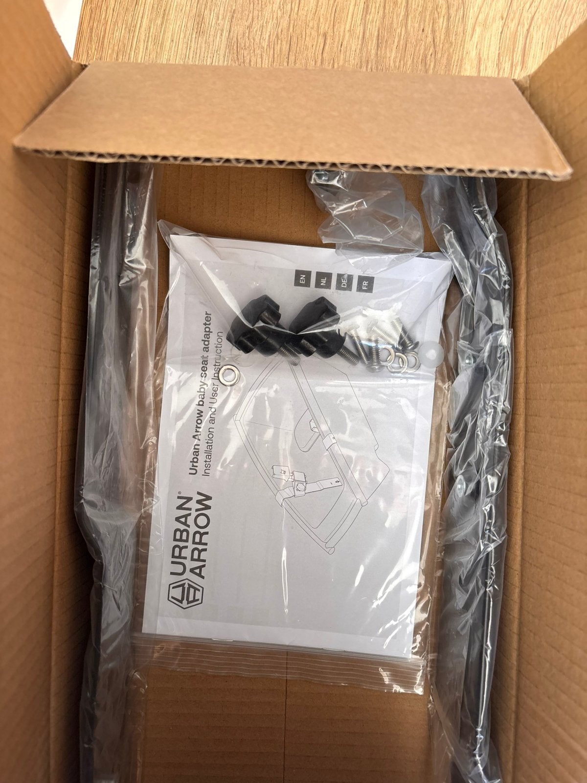 Urban arrow baby seat maxi cosi adapter nieuw in doos, Fietsen en Brommers, Fietsen | Bakfietsen, Ophalen of Verzenden, Zo goed als nieuw