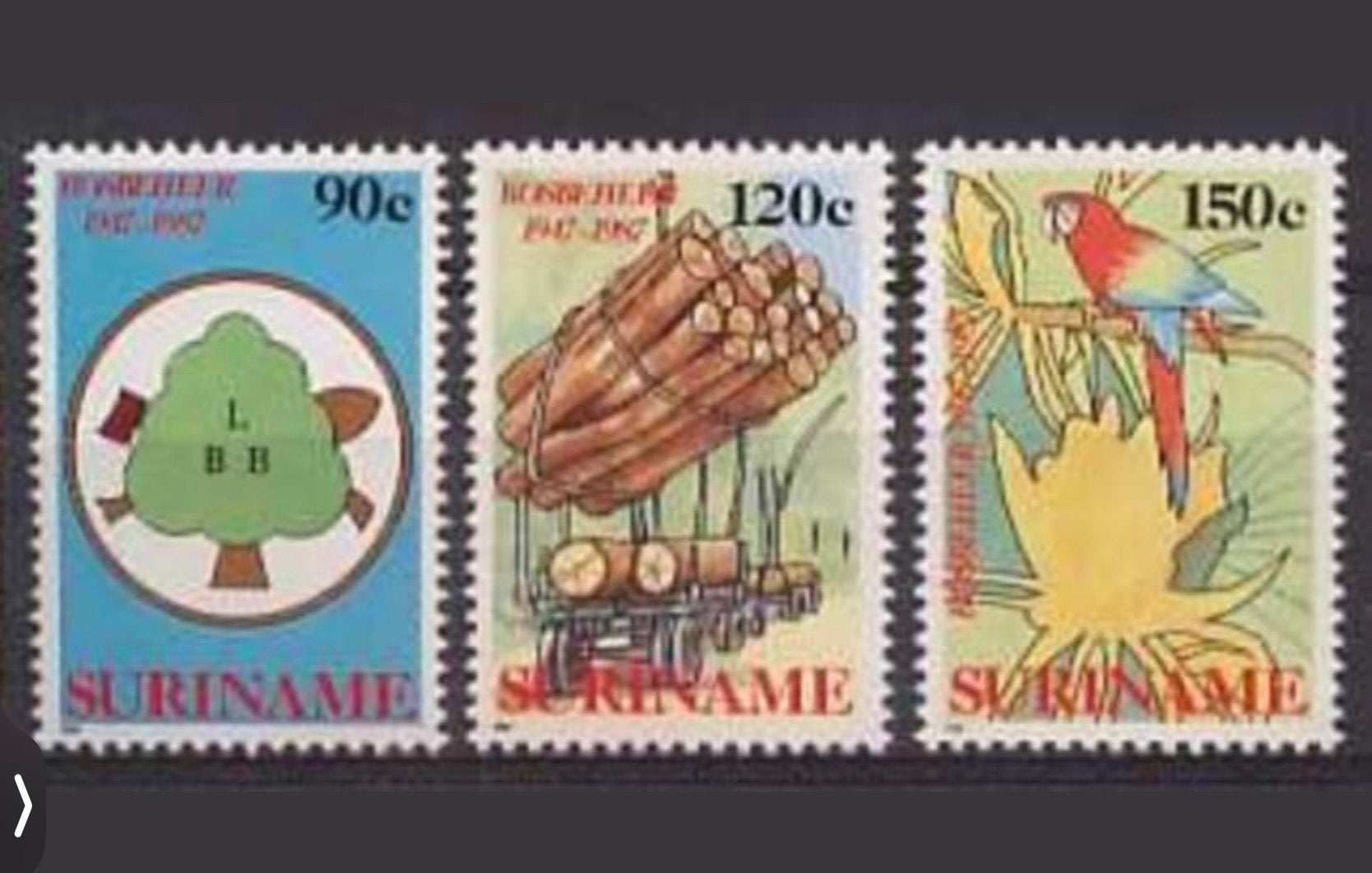 Te koop Suriname nr 543-45 uit 1997 postfris, Verzenden, Postfris