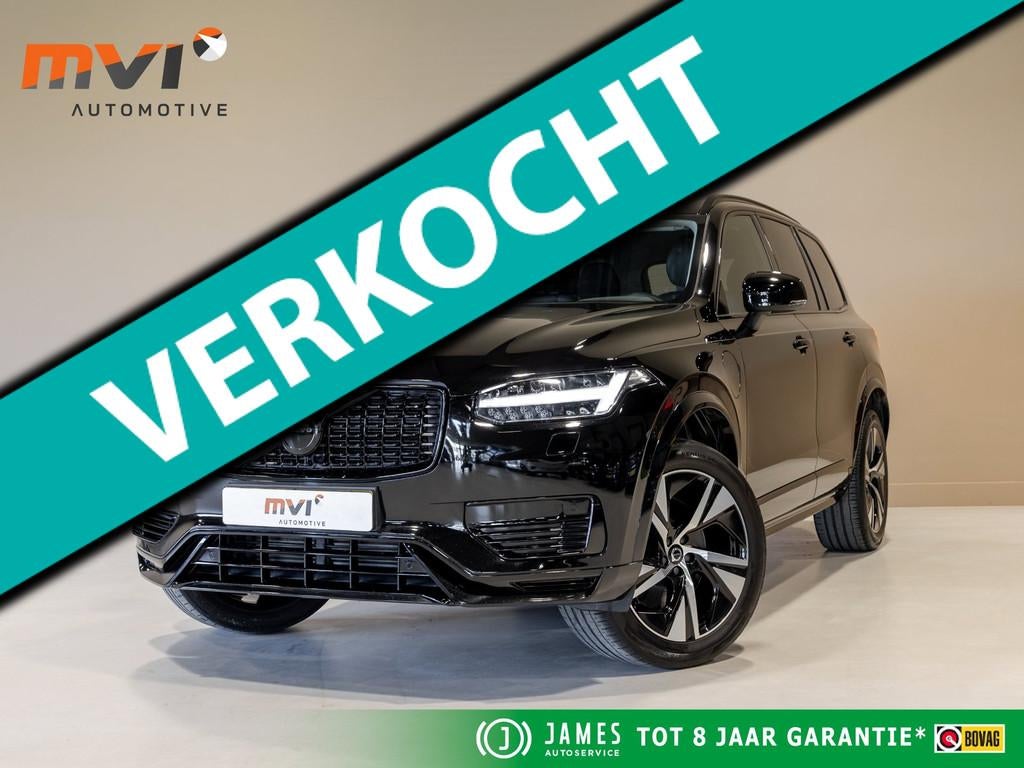 Volvo XC90 2.0 T8 Recharge AWD R-Design 7 zitter / 390pk / T, 4 cilinders, 7 stoelen, Zwart, Bedrijf