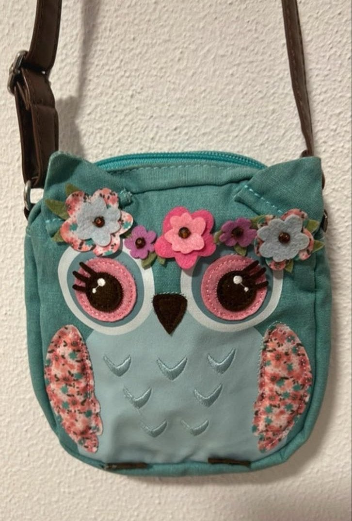 Leuke Uil Schoudertasje voor Kinderen, Ophalen of Verzenden, Gebruikt, Groen, Schoudertasje