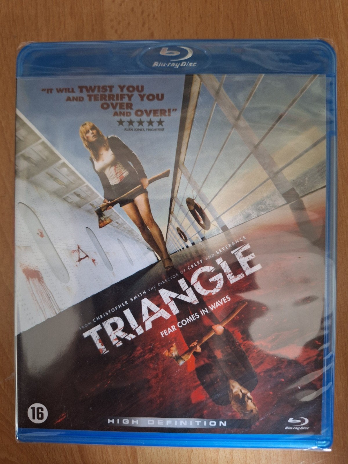 Triangle Blu-ray - Spannende Horror Thriller, Cd's en Dvd's, Dvd's | Horror, Zo goed als nieuw, Thriller, Breedbeeld, Vanaf 16 jaar