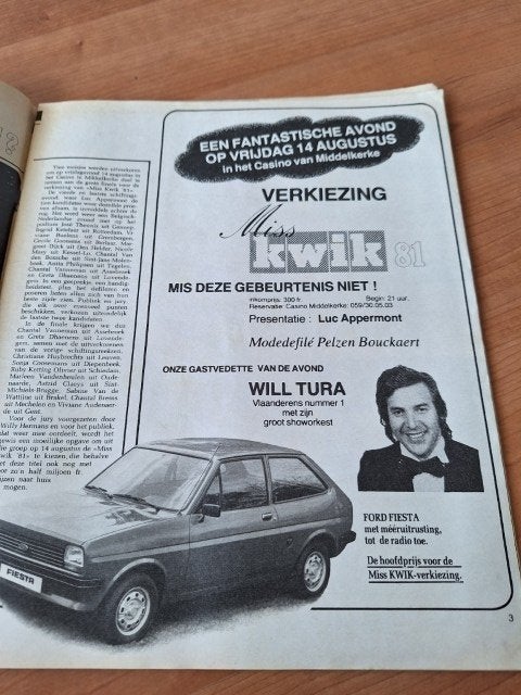Kwik 1981 Miss Will Tura Bucks Fizz Rudolf Nureyev, Ophalen of Verzenden, 1980 tot heden, Buitenland, Tijdschrift