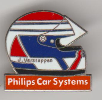 Philips car systems - Verstappen vintage pin, Verzenden, Zo goed als nieuw