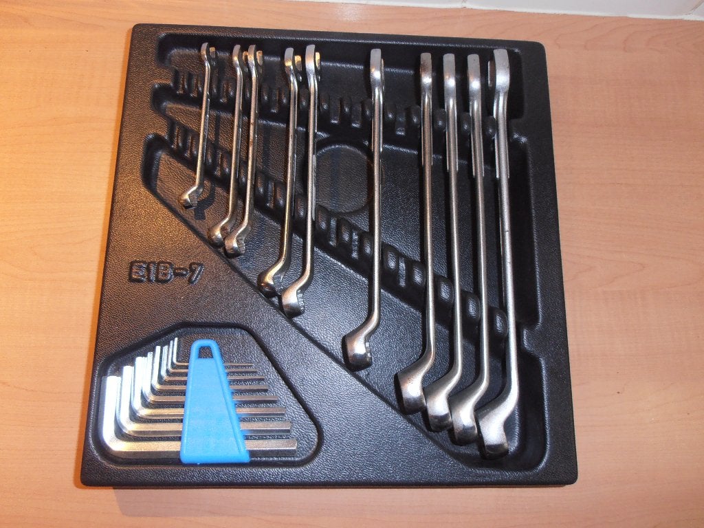 Zgan GEDORE ringsteek en inbus sleutel set + inlay module., Ophalen of Verzenden, Zo goed als nieuw