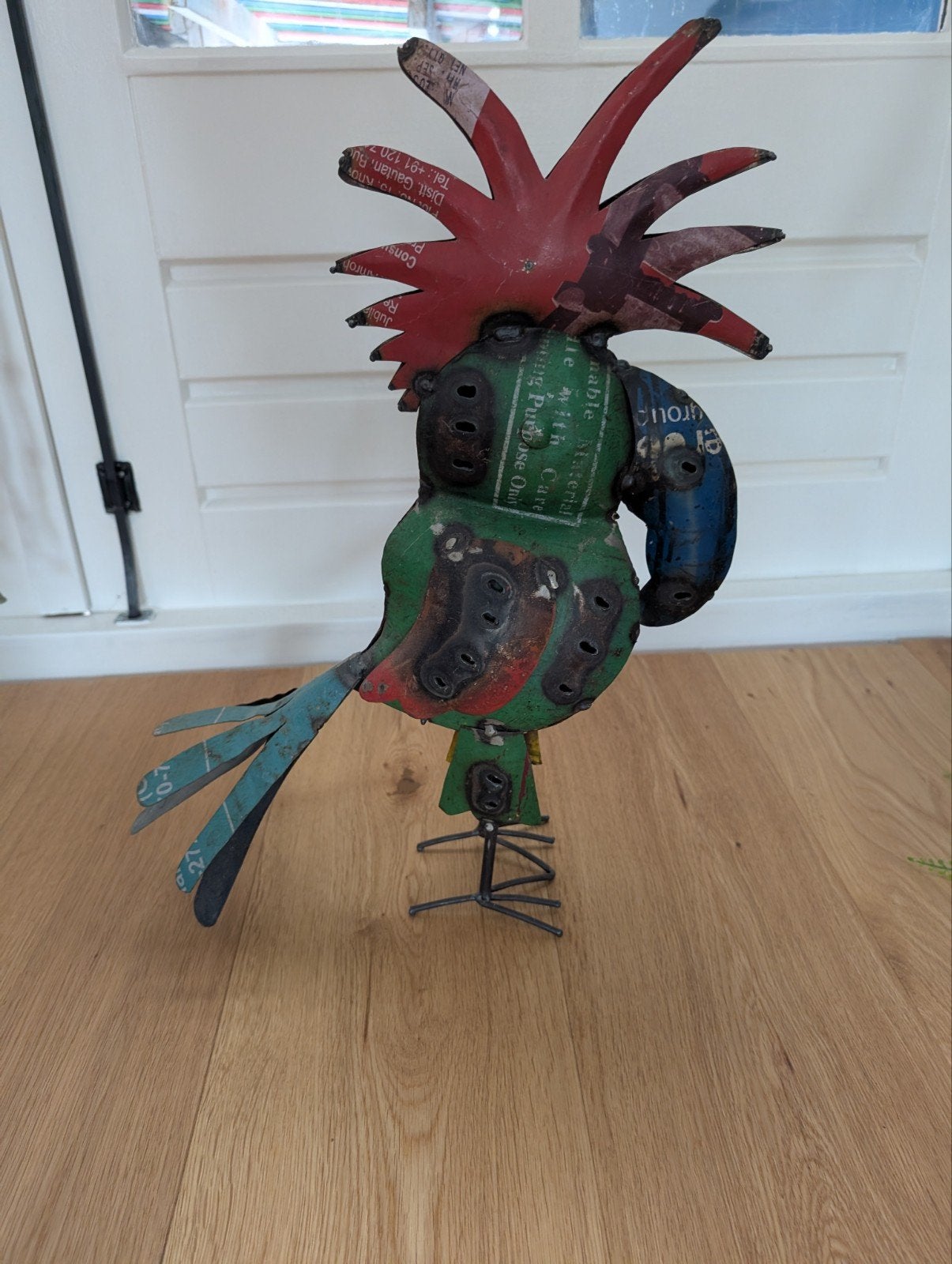 Gerecycled blik vogel, Ophalen of Verzenden