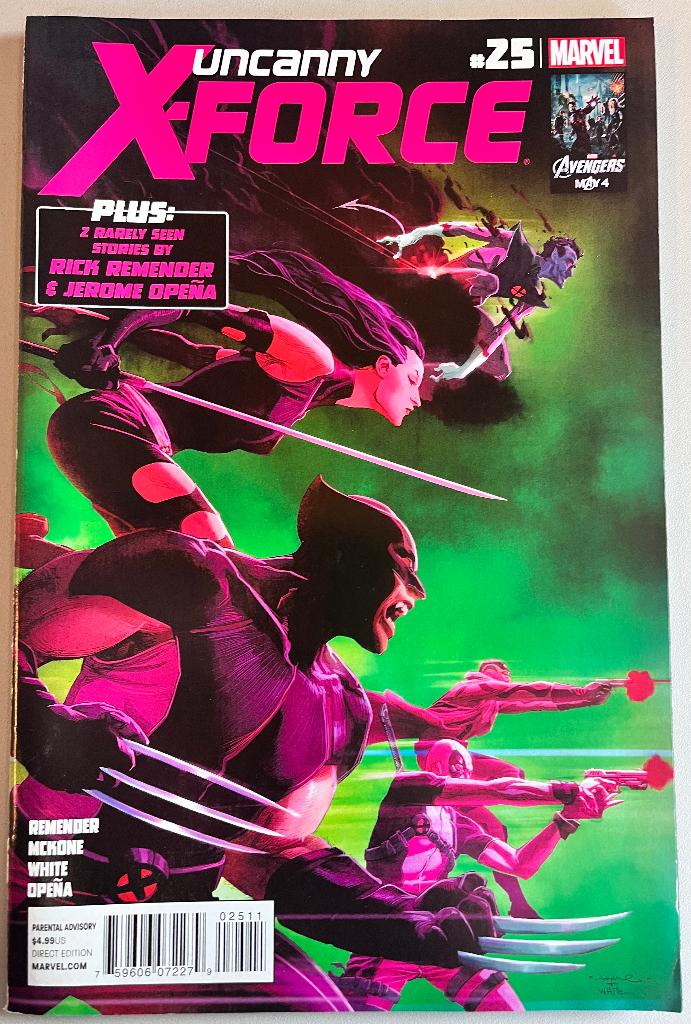 Uncanny X-Force #25 (Marvel Comics), Boeken, Amerika, Ophalen of Verzenden, Rick Remender, Gelezen