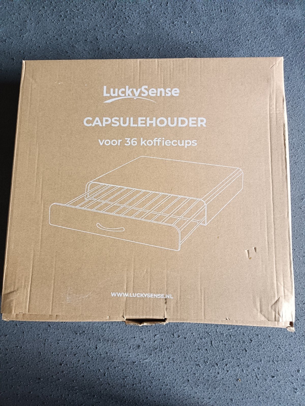 LuckySense Capsulehouder voor 36 koffiecups, Ophalen