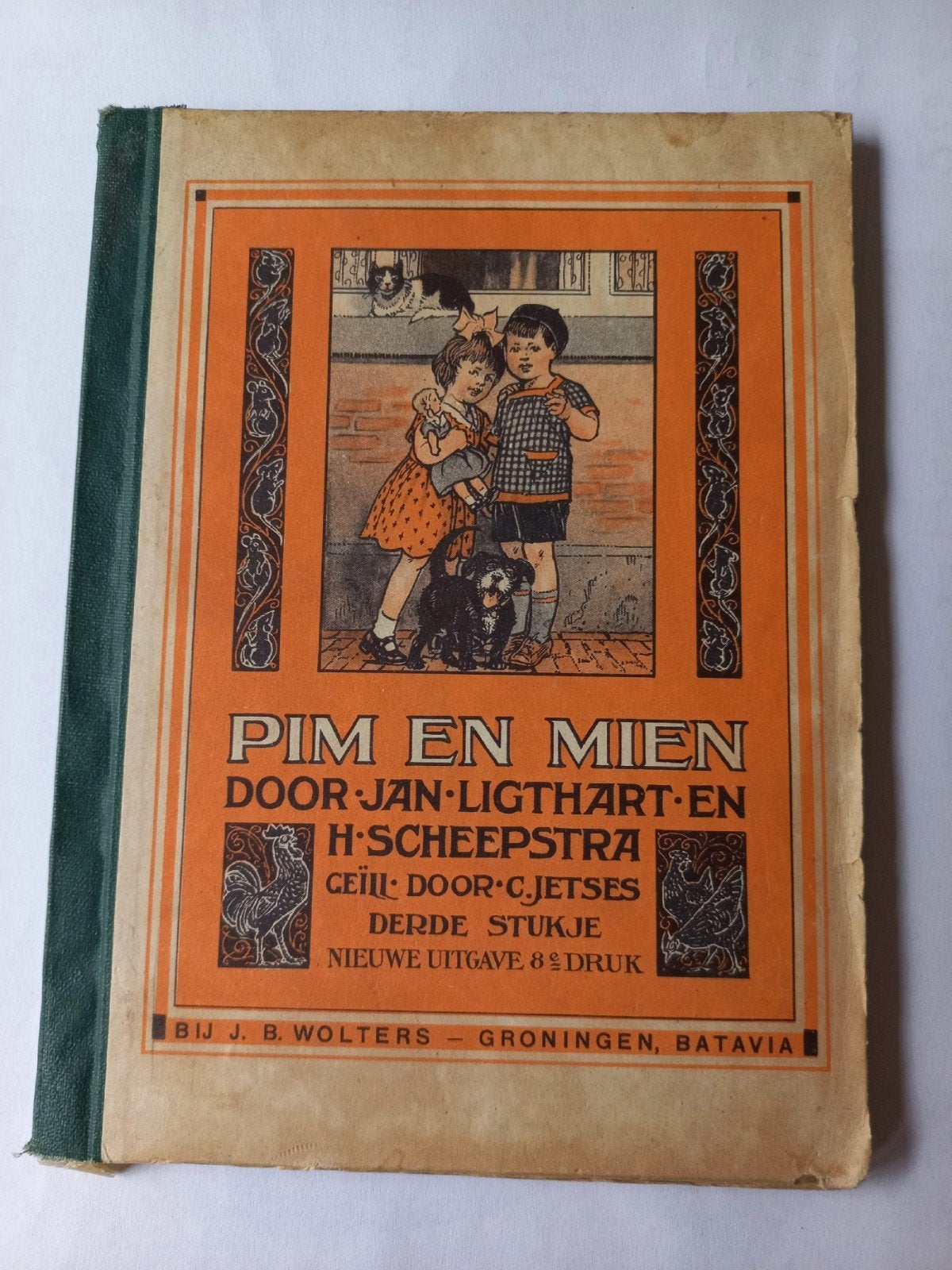 3 schoolboekjes "Pim en Mien"  tekeningen C.Jetses, Ophalen of Verzenden