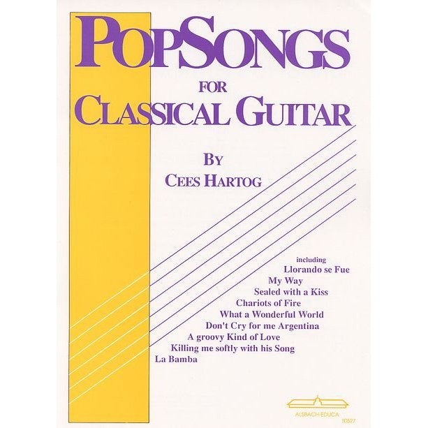 gitaar: Popsongs 1,2,3-Cees Hartog-prachtig, Gitaar, Ophalen of Verzenden, Zo goed als nieuw, Thema
