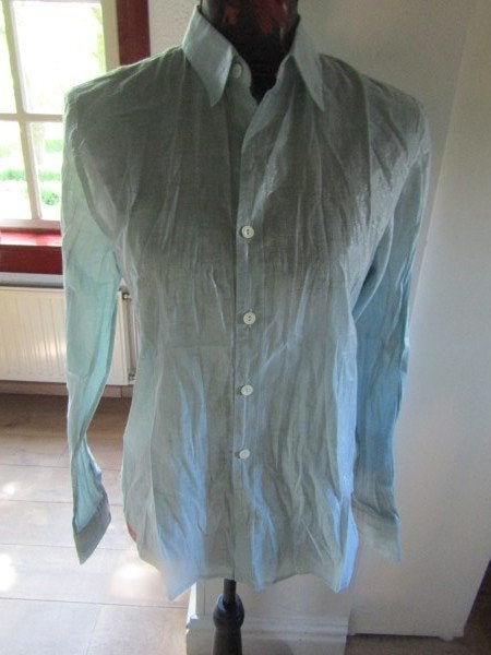 F1048 RALPH LAUREN POLO SPORT mt 12 (L) blouse zeegroen, Verzenden, Maat 42/44 (L), Zo goed als nieuw, Ralph Lauren