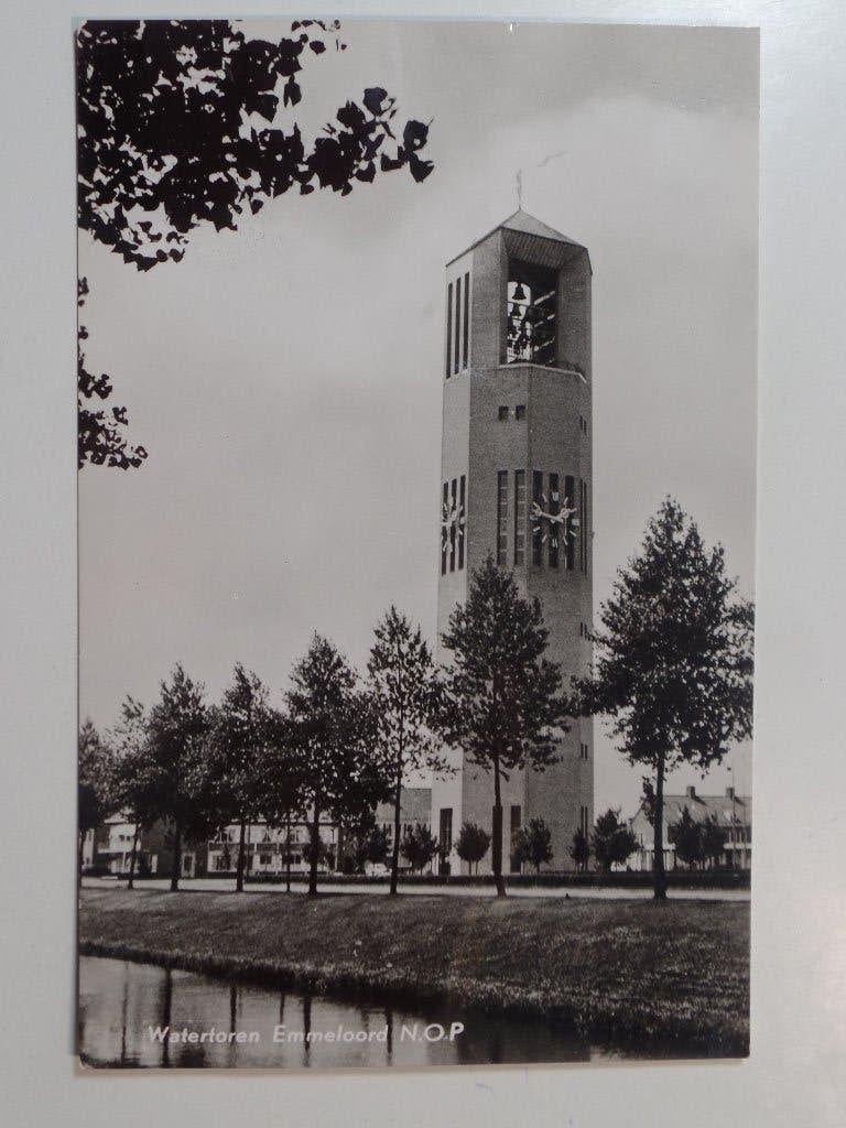Emmeloord watertoren, Verzamelen, Verzenden, 1960 tot 1980, Gelopen, Flevoland