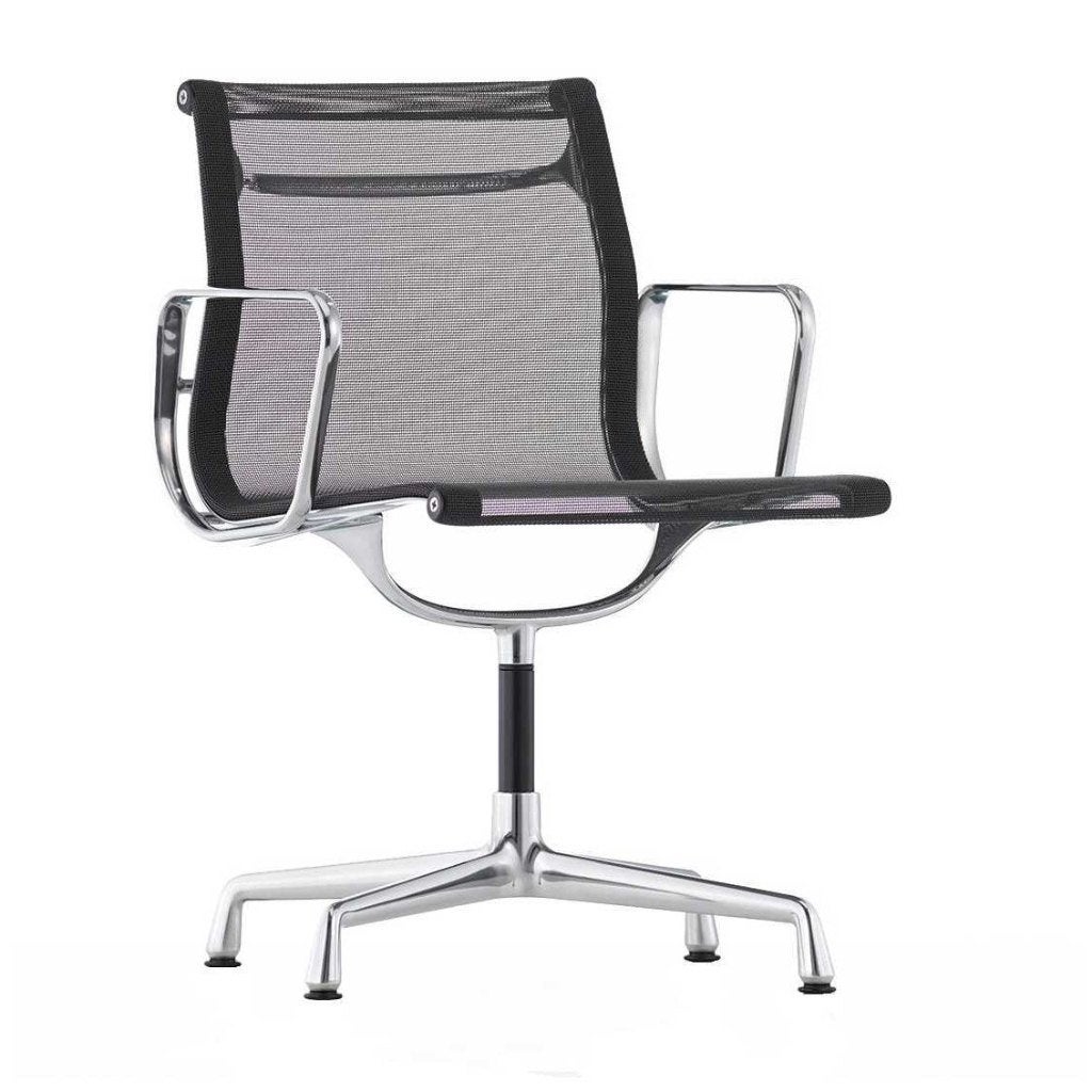 Vitra EA 108 Aluminium bureaustoel - 6 stuks, Ophalen, Zwart, Zo goed als nieuw, Bureaustoel