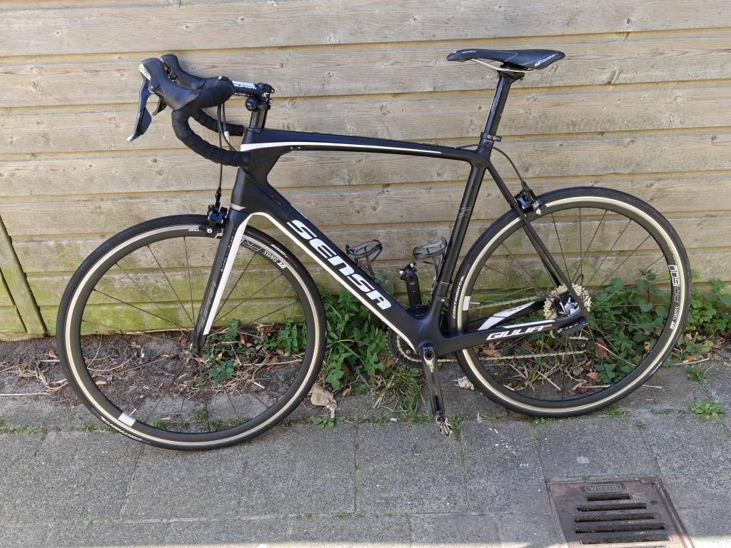 Sensa Giulia racefiets –  Shimano105 – full carbon, Fietsen en Brommers, Fietsen | Racefietsen, 28 inch, Gebruikt, Carbon, 15 tot 20 versnellingen
