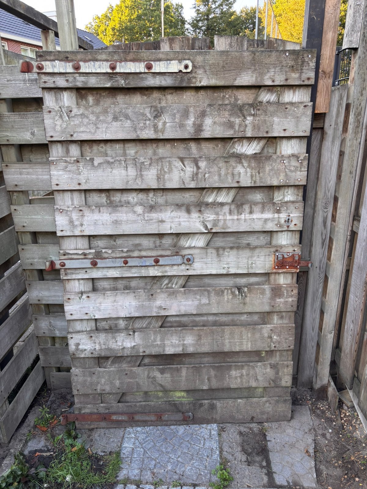 Poort schutting, Ophalen, Minder dan 3 meter, Hout, 1 tot 2 meter