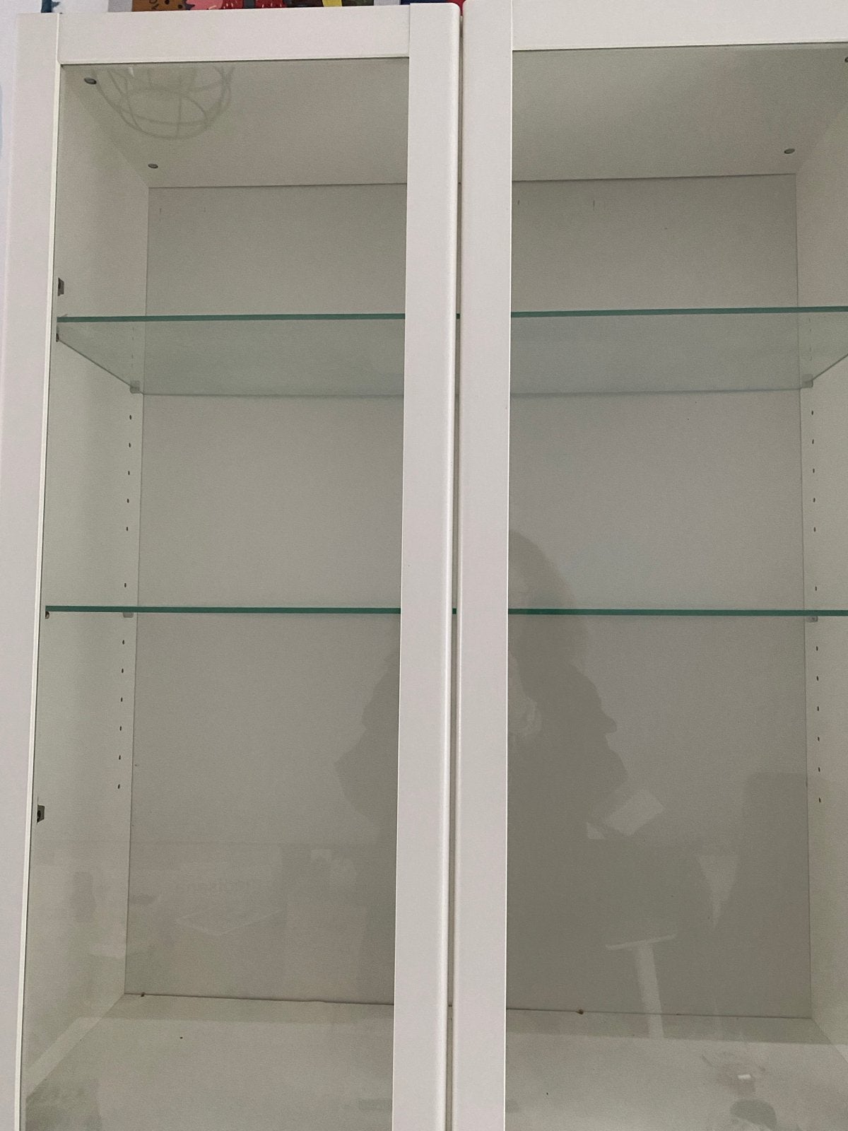Witte vitrinekast (Billy kast IKEA) met planken en deuren, Ophalen, Gebruikt, 50 tot 100 cm, 150 tot 200 cm