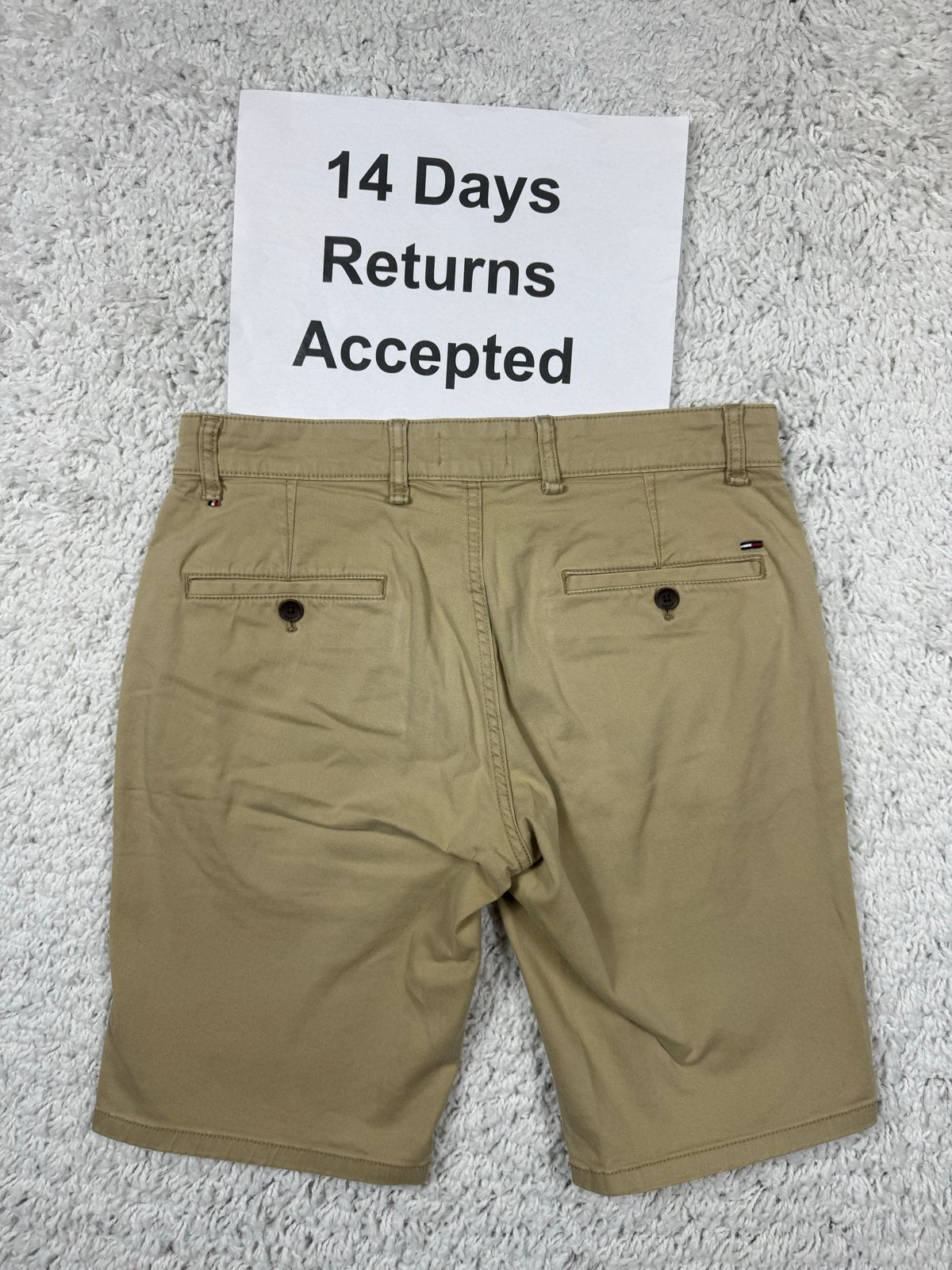 Tommy Hilfiger Freddy Straight Chino Short Beige W30 2816, Verzenden, Beige, Overige maten, H