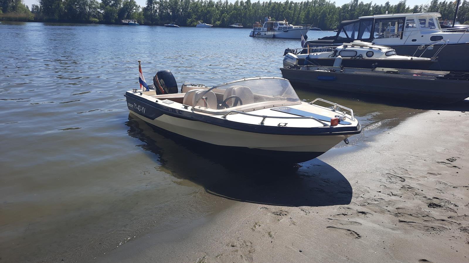 (Retro) speedboot placom 460, Speedboot, Ophalen, Trailer