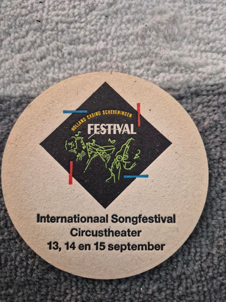 Heineken viltje Internationaal Songfestival Scheveningen, Ophalen of Verzenden