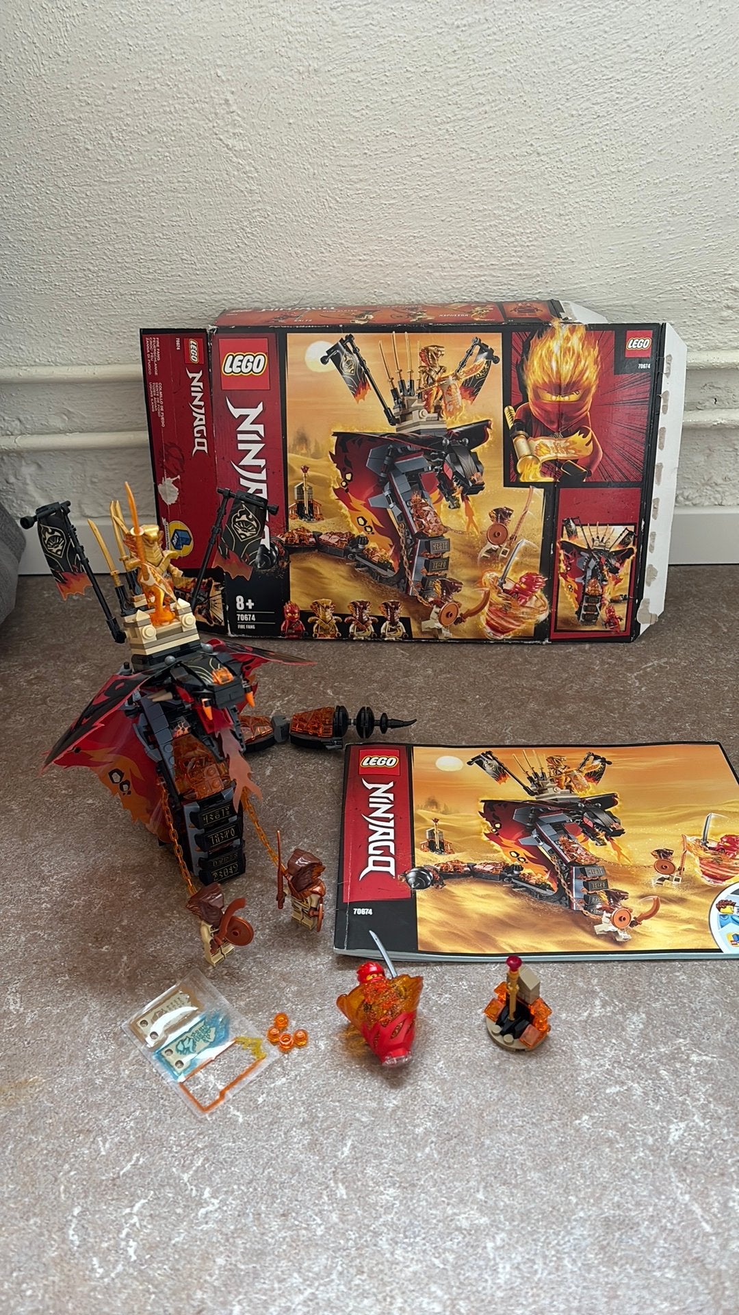 Lego 70674 ninjago vuurtand, Kinderen en Baby's, Speelgoed | Duplo en Lego, Ophalen of Verzenden, Zo goed als nieuw