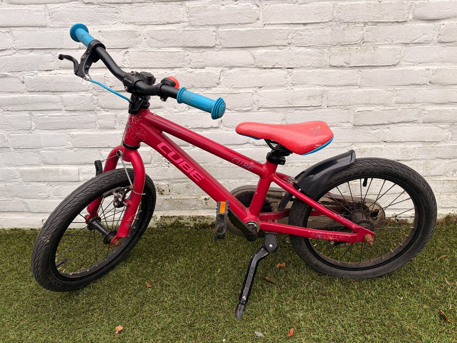 Cube 160 roze - 16 inch, Ophalen, Terugtraprem, Staal, 16 tot 20 inch
