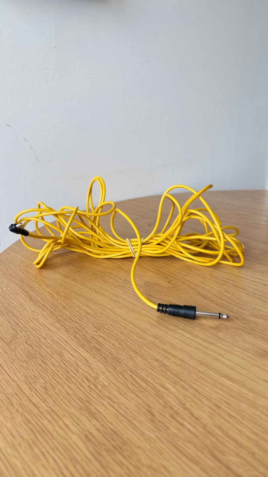 Hama synchro kabel studioflits 10m (geel, 6,3mm jack), Ophalen of Verzenden, Gebruikt