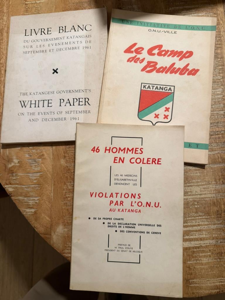 3 boeken rond de geschiedenis van Katanga, Ophalen of Verzenden, 20e eeuw of later, Gelezen, Afrika
