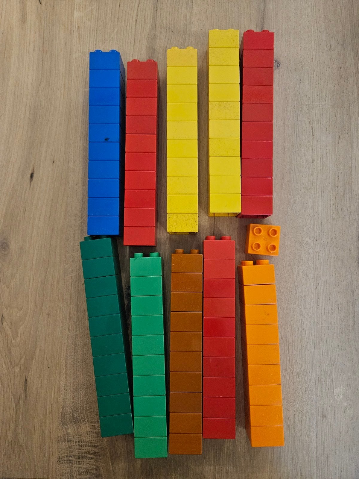 Duplo 3437 blokjes 2x2 in 7 kleuren, Kinderen en Baby's, Speelgoed | Duplo en Lego, Ophalen of Verzenden, Duplo