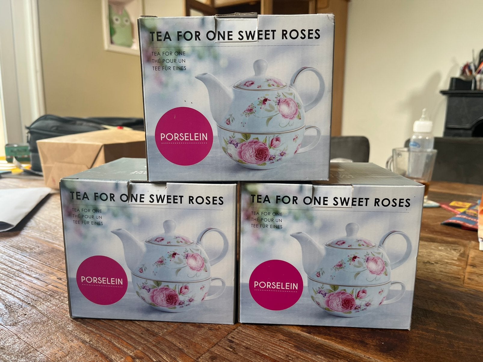 Tea for one theepot met kopje en schotel, Nieuw, Ophalen of Verzenden, Overige stijlen, Kop(pen) en/of Schotel(s)
